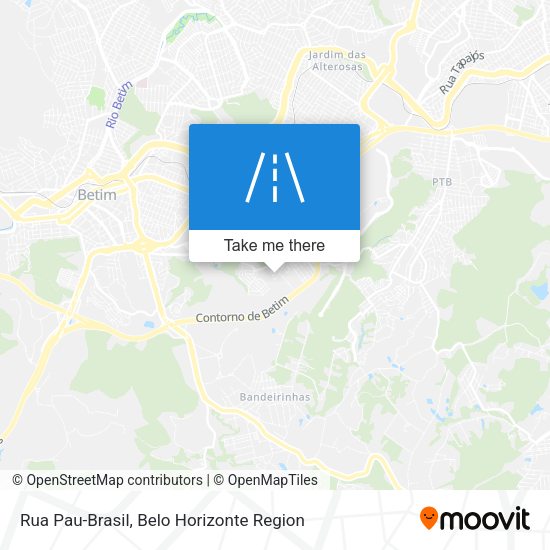Rua Pau-Brasil map