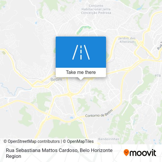Rua Sebastiana Mattos Cardoso map