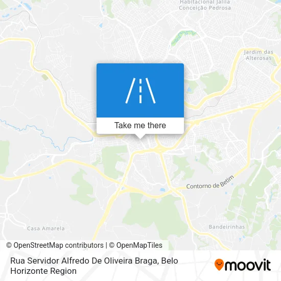 Rua Servidor Alfredo De Oliveira Braga map