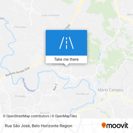Rua São José map