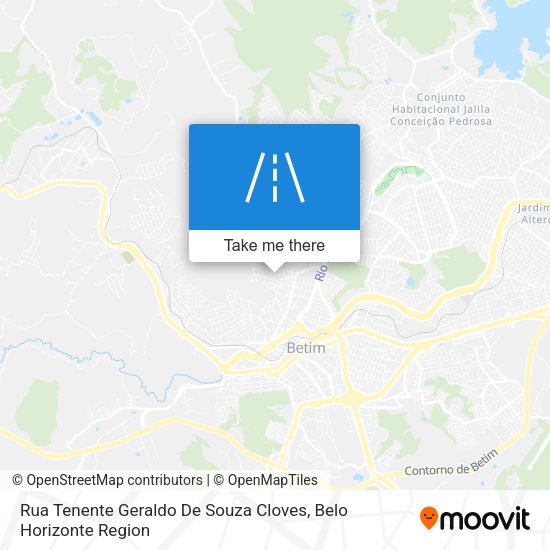 Rua Tenente Geraldo De Souza Cloves map