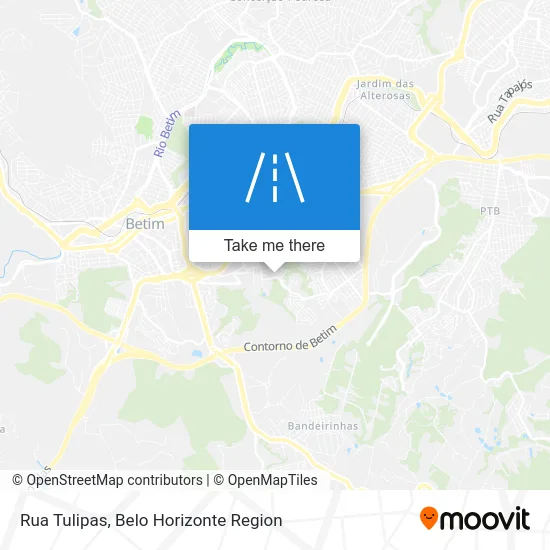 Rua Tulipas map