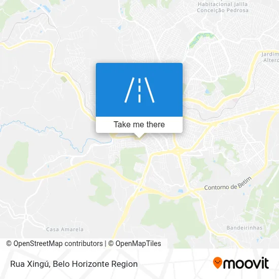 Rua Xingú map