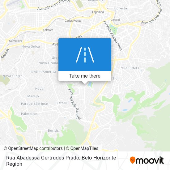 Rua Abadessa Gertrudes Prado map