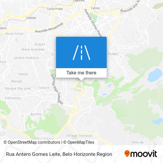 Rua Antero Gomes Leite map