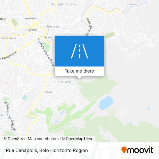 Rua Canápolis map