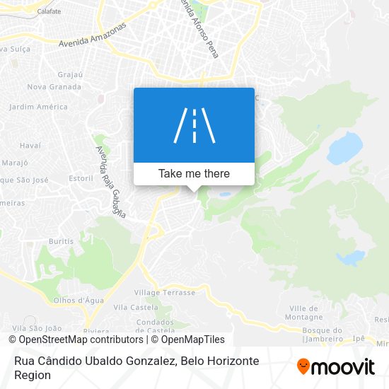Rua Cândido Ubaldo Gonzalez map