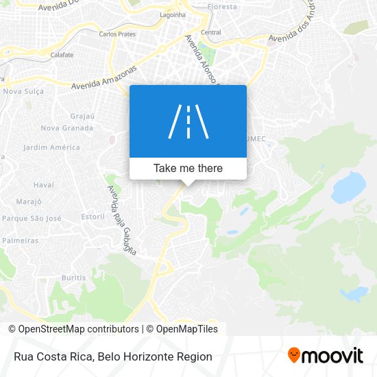 Rua Costa Rica map