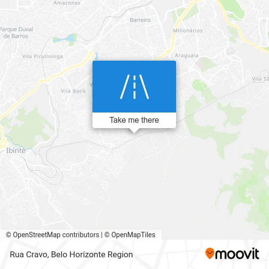Rua Cravo map