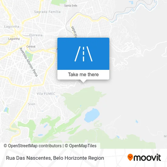 Rua Das Nascentes map