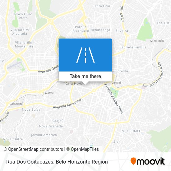Rua Dos Goitacazes map