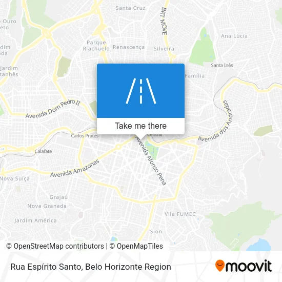 Rua Espírito Santo map