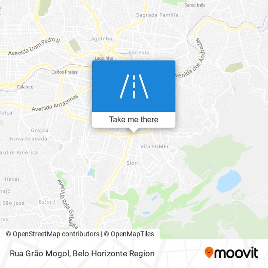 Rua Grão Mogol map