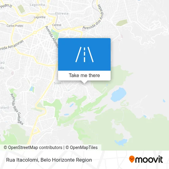 Rua Itacolomi map