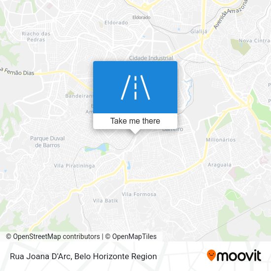 Rua Joana D'Arc map