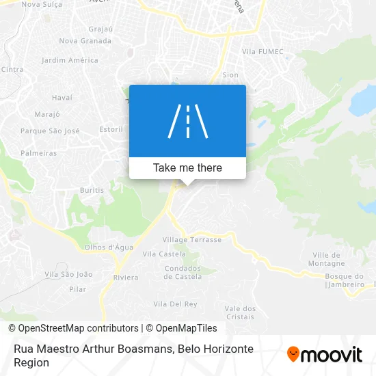Rua Maestro Arthur Boasmans map
