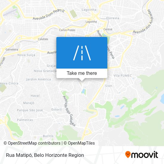 Rua Matipó map