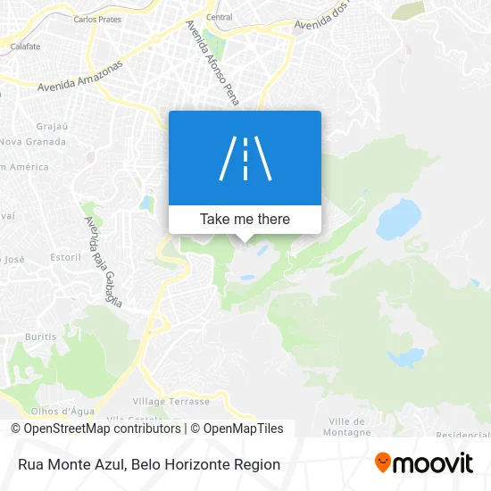Rua Monte Azul map