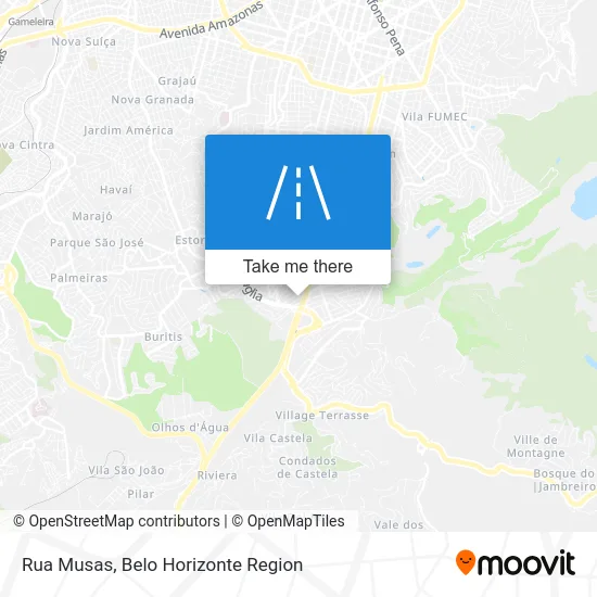 Rua Musas map
