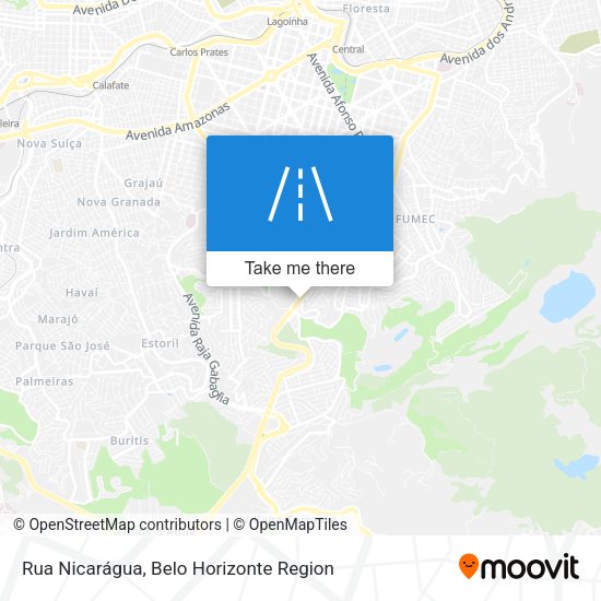 Rua Nicarágua map