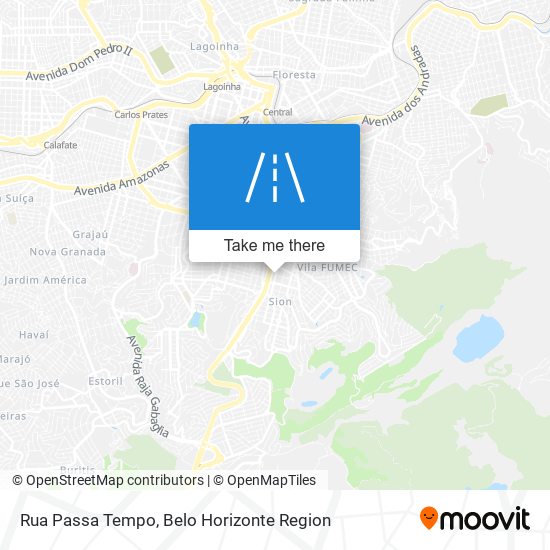 Mapa Rua Passa Tempo