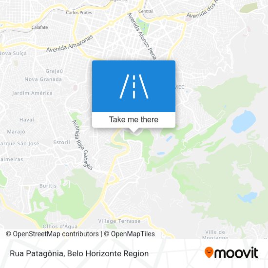 Rua Patagônia map