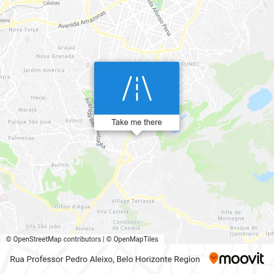 Rua Professor Pedro Aleixo map