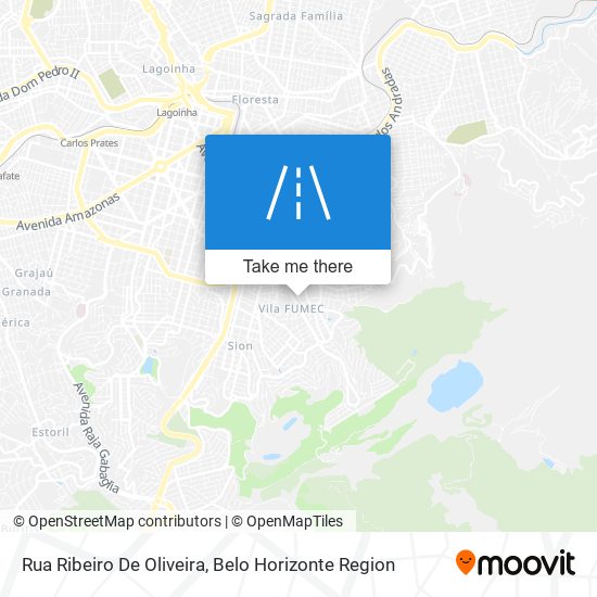 Mapa Rua Ribeiro De Oliveira