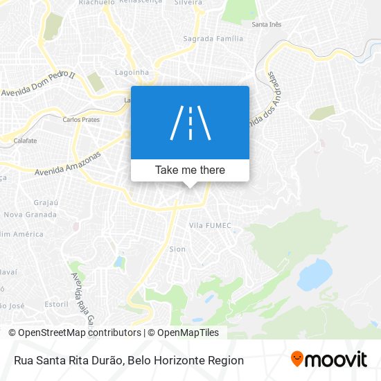 Mapa Rua Santa Rita Durão