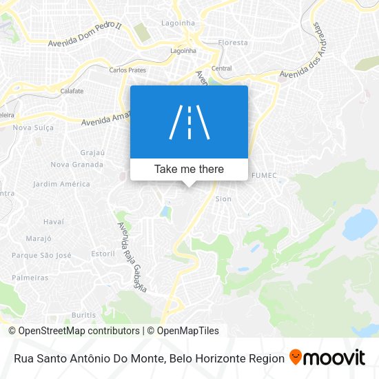 Rua Santo Antônio Do Monte map