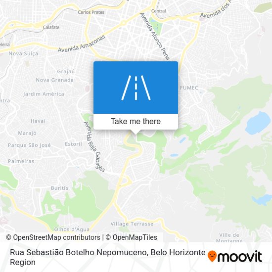 Rua Sebastião Botelho Nepomuceno map