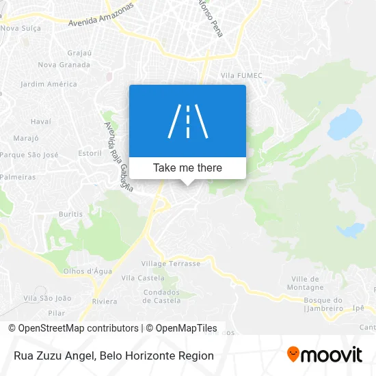 Rua Zuzu Angel map