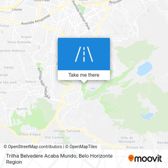 Trilha Belvedere Acaba Mundo map