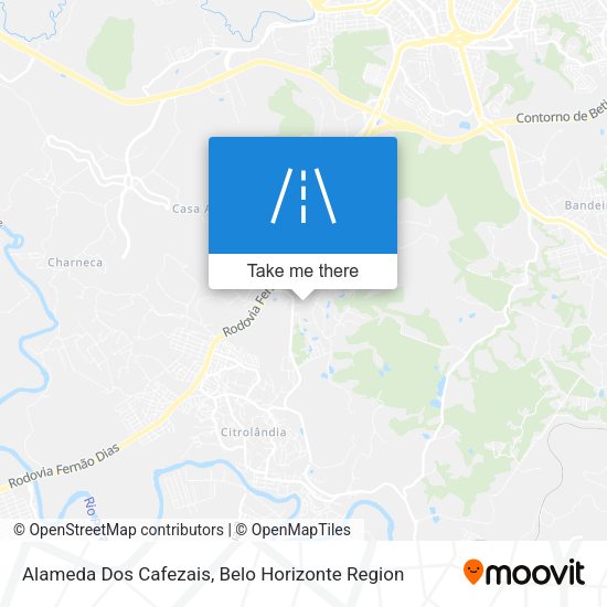 Alameda Dos Cafezais map