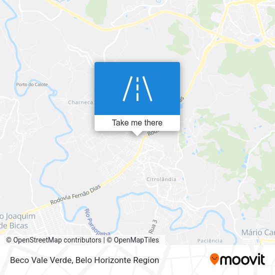 Beco Vale Verde map