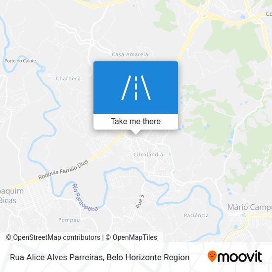 Rua Alice Alves Parreiras map