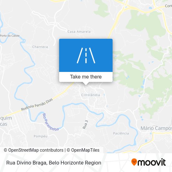Rua Divino Braga map