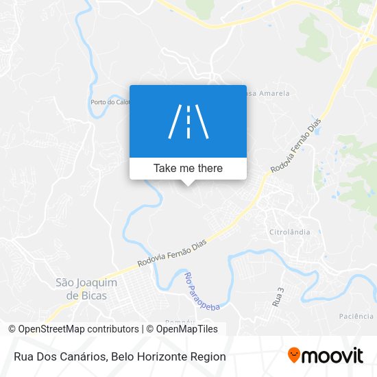 Rua Dos Canários map