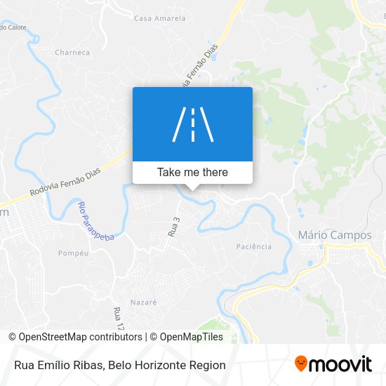 Rua Emílio Ribas map