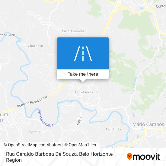 Rua Geraldo Barbosa De Souza map