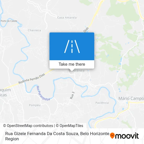Rua Gizele Fernanda Da Costa Souza map
