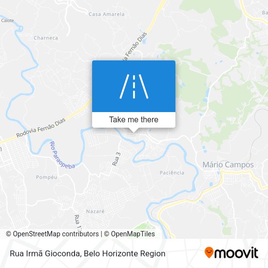 Rua Irmã Gioconda map
