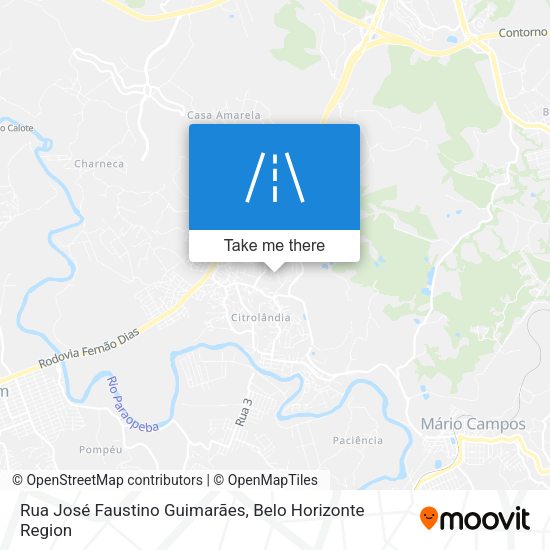 Rua José Faustino Guimarães map
