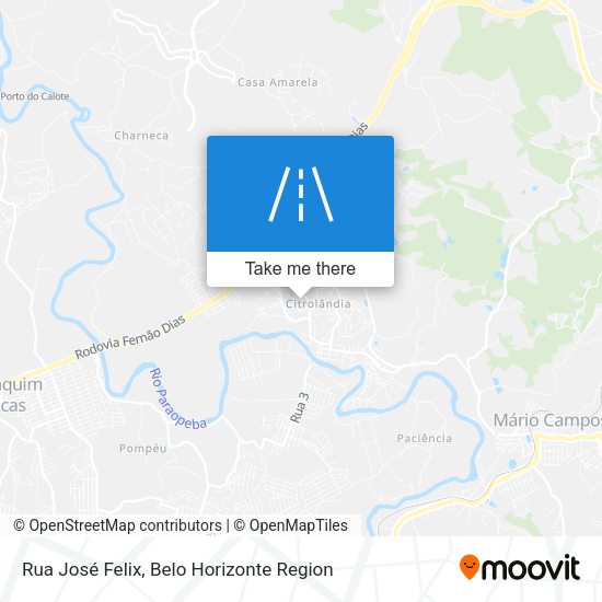 Rua José Felix map