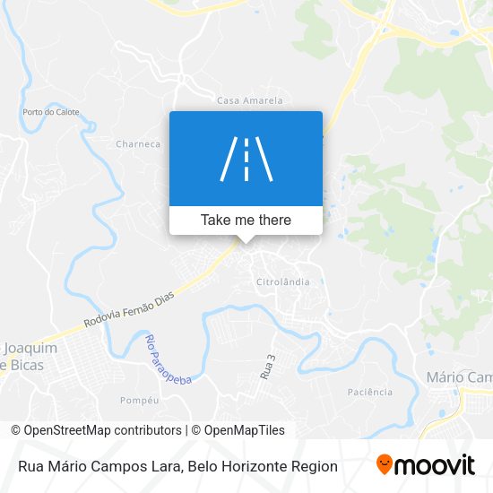 Rua Mário Campos Lara map