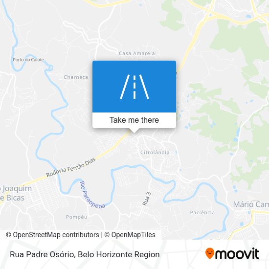Rua Padre Osório map