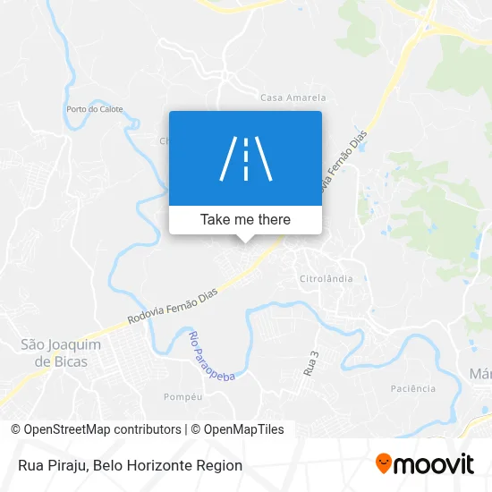 Rua Piraju map