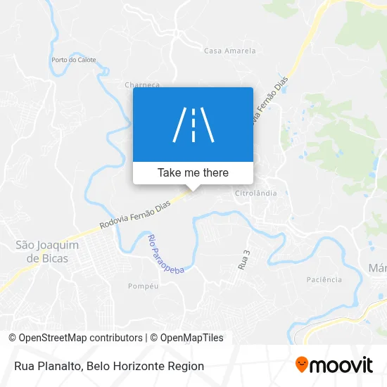 Rua Planalto map