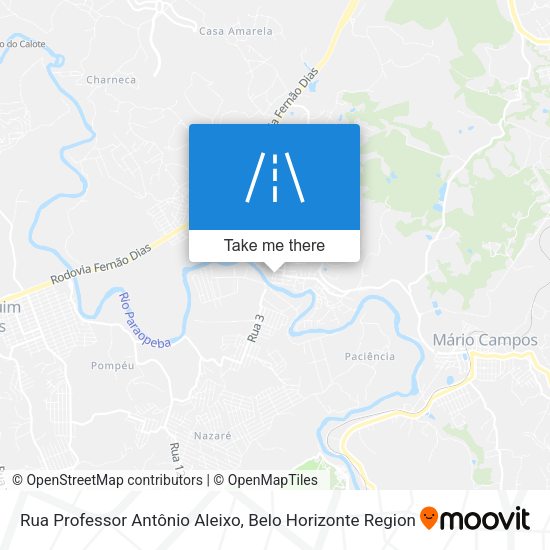 Rua Professor Antônio Aleixo map