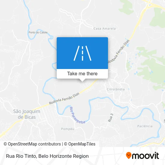 Rua Rio Tinto map